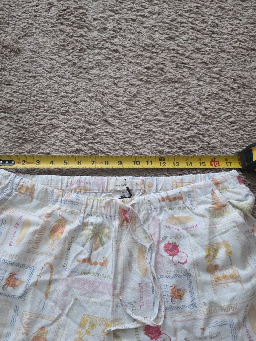 Linen Blend Vacay Tropical World Travel Wide Leg Pants Womens XL Suite 2393 Nwt - Picture 4 of 7
